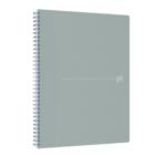 Caiet Oxford Origins, A4+ 70 file, Hartie Optik 90g/mp, spira dubla,gri