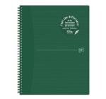Caiet Oxford Origins, A4+ 70 file, Hartie Optik 90g/mp, spira dubla,verde
