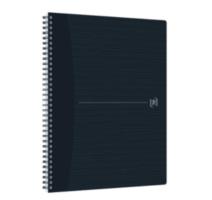 Caiet Oxford Origins, A4+ 70 file, Hartie Optik 90g/mp, spira dubla,negru