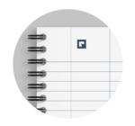 Caiet Oxford Origins, A4+ 70 file, Hartie Optik 90g/mp, spira dubla,negru