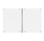 Caiet Oxford Origins, A4+ 70 file, Hartie Optik 90g/mp, spira dubla,negru