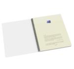 Caiet Oxford Origins, A4+ 70 file, Hartie Optik 90g/mp, spira dubla,negru