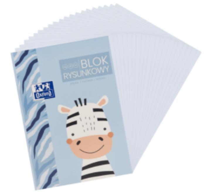 Bloc desen Oxford Kids A4 20 file,120 g/mp