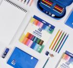 Creioane colorate triunghiulare 24 culori Oxford