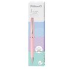 RÓZSASZÍN PASZTELL JAZZ FÉM TOLL, KÉK UTÁNTÖLTŐVEL, DÍSZDOBOZBAN