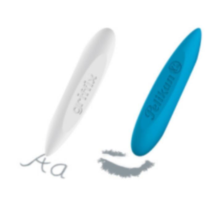 Radiera Griffix, alb/albastru