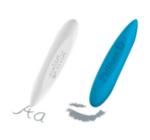 Radiera Griffix, alb/albastru