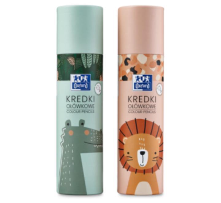 Creioane colorate Oxford Kids 26 culori, diverse motive