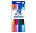 Creioane colorate Oxford triunghilare 12 culori+ascutitoare