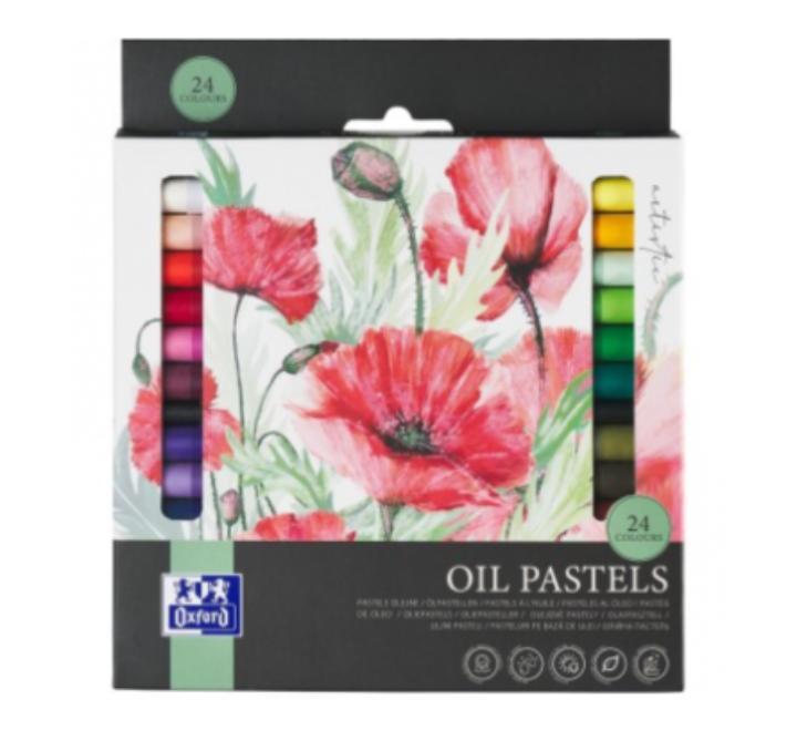 Creioane cerate Oxford Oil Pastel 24 culori