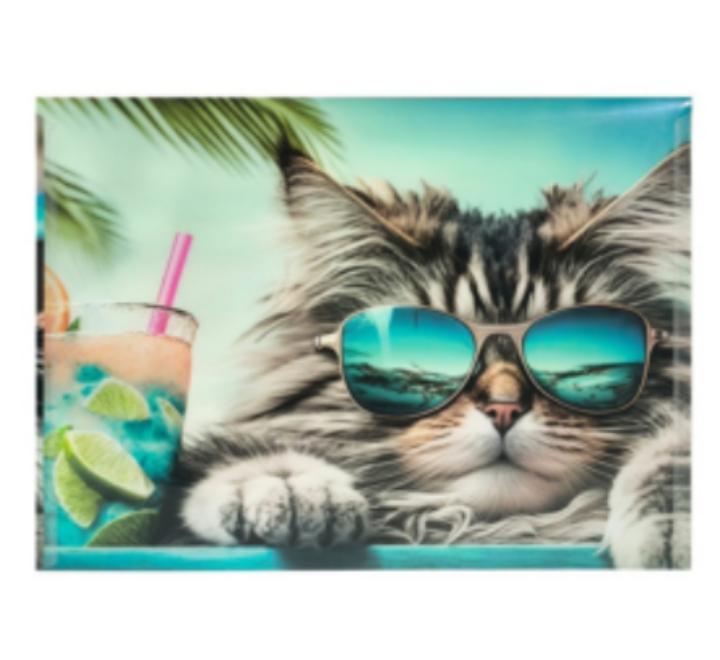 Személyre szabott mappa gombbal A4 PP Cat