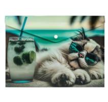 Mapa personalizata cu buton A4 PP Cat