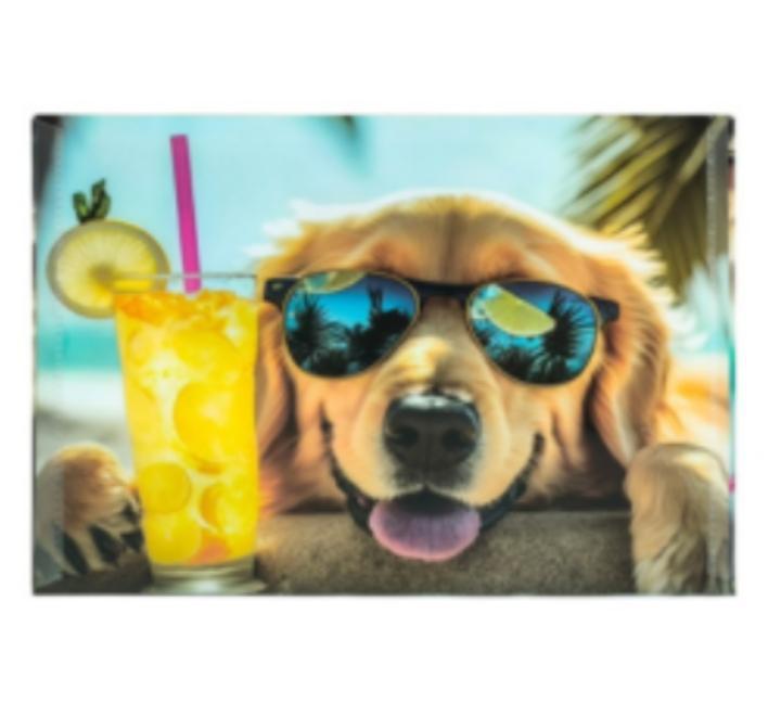 Személyre szabott mappa gombbal A4 PP Dog