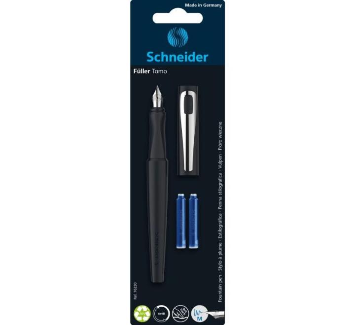 Stilou Schneider Tomo + 2 rezerve/blister, diverse culori