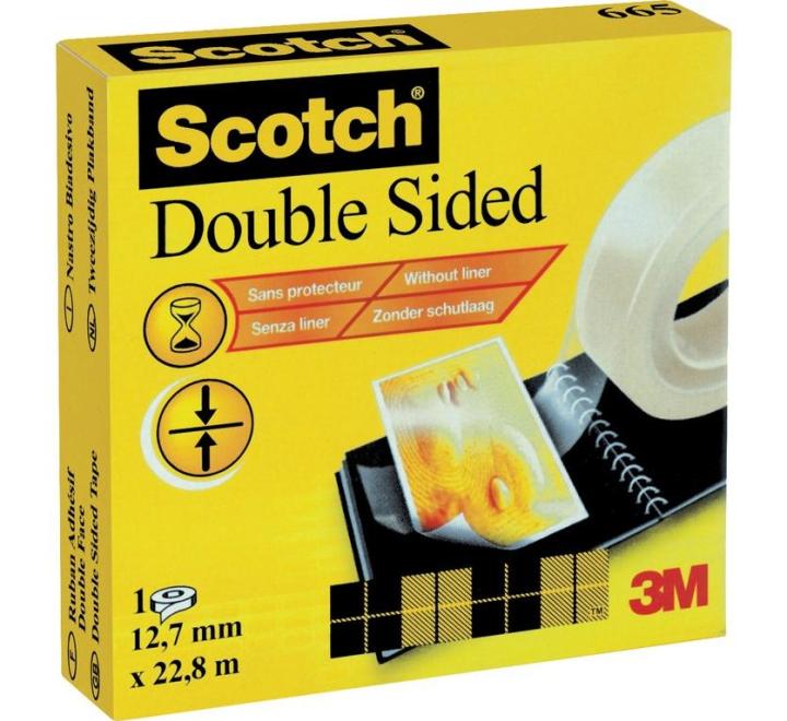 Bandă dublu adezivă 12,7 mm x 22,8 m 3M Scotch