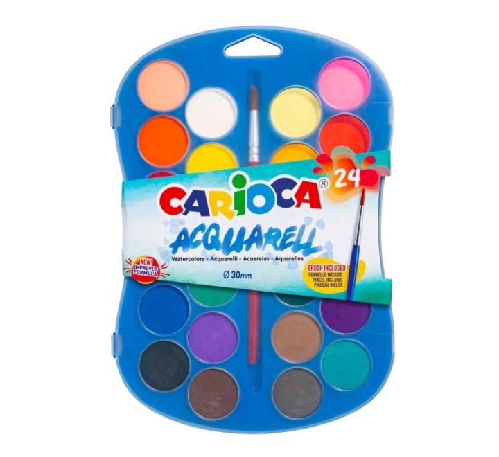 Acuarele Carioca 24 culori/set
