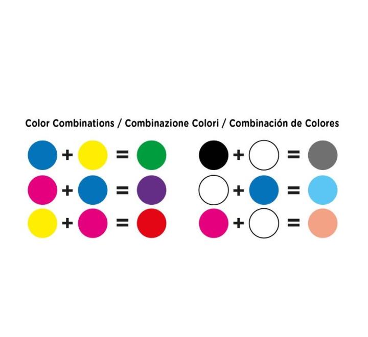 Acuarele tempera Carioca 7 culori 10 ml cu tăviță și pensulă