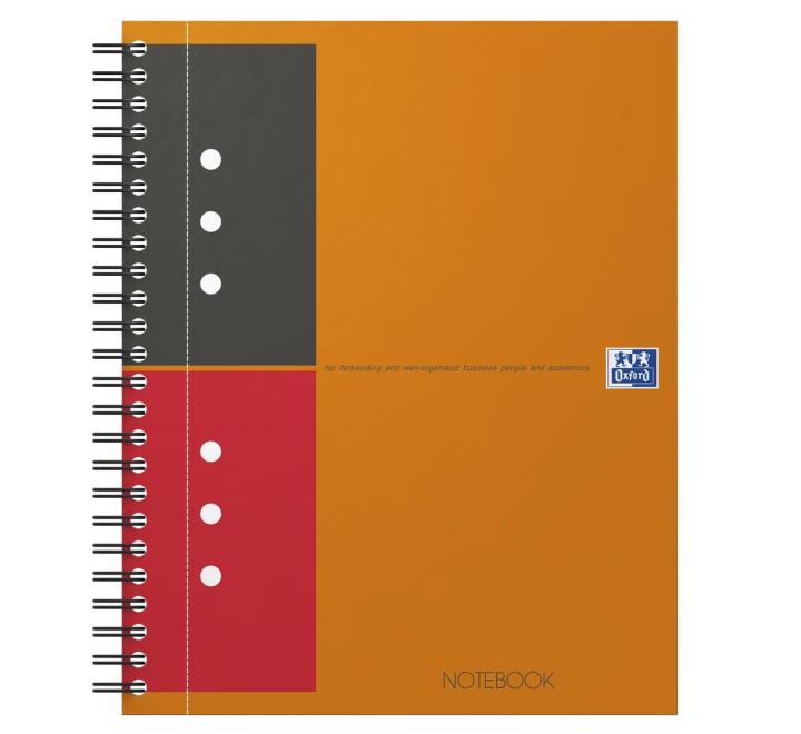 Agenda organizator Oxford international notebook A5+ 80F, spira dubla