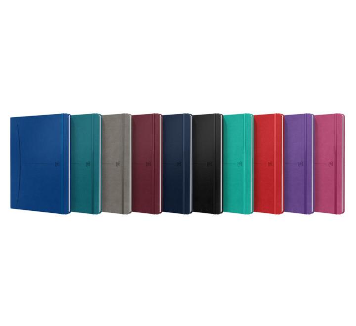 Füzet Oxford Signature B5 prémium gumiszalaggal, különböző színekben