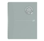 Füzet Oxford Origins A4+ 70 lap, 90 g/m²-es optikai papír, kockás, szürke