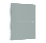 Füzet Oxford Origins A4+ 70 lap, 90 g/m²-es optikai papír, kockás, szürke