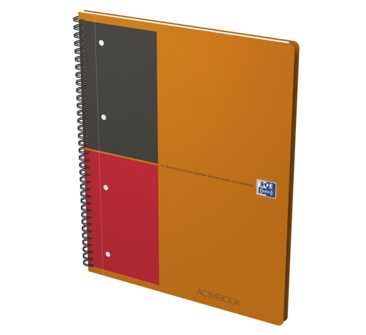Agenda organizator Oxford international activ book A4+ 80F, spira dubla