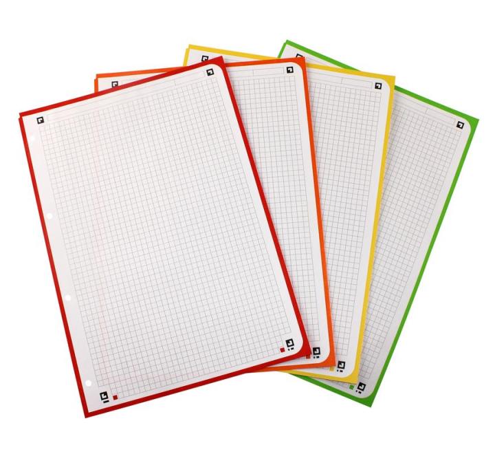 Füzet Oxford Europeanbook Students A4+ 120 lap, 90 g/m²-es optikai papír, kockás, barna