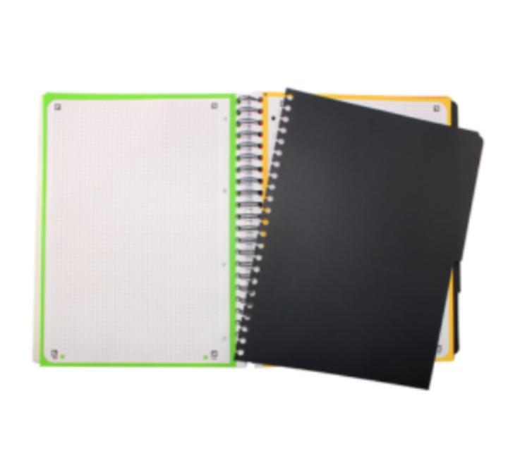 Füzet Oxford Europeanbook Students A4+ 120 lap, 90 g/m²-es optikai papír, kockás, barna