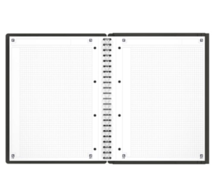 Oxford Meeting Book A4+ 48 oldalas, 90 g/m²-es optikai papír, kockás, szürke