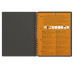 Oxford Meeting Book A4+ 48 oldalas, 90 g/m²-es optikai papír, kockás, szürke