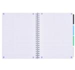 Oxford Project Book szervezőfüzet, A4-es, 80 oldal, 90 g/m²-es optikai papír, kockás, különböző színekben