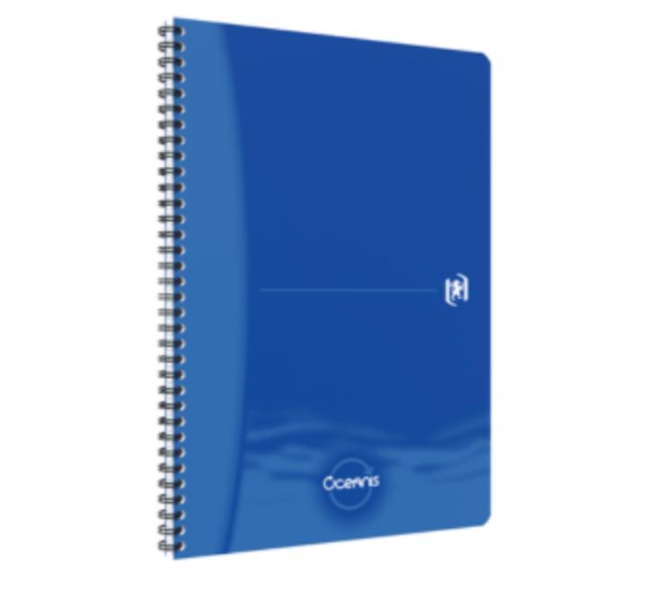 Oxford Office Oceanis A4-es jegyzetfüzet, 90 oldal, 90 g/m²-es optikai papír, kockás, különböző színekben