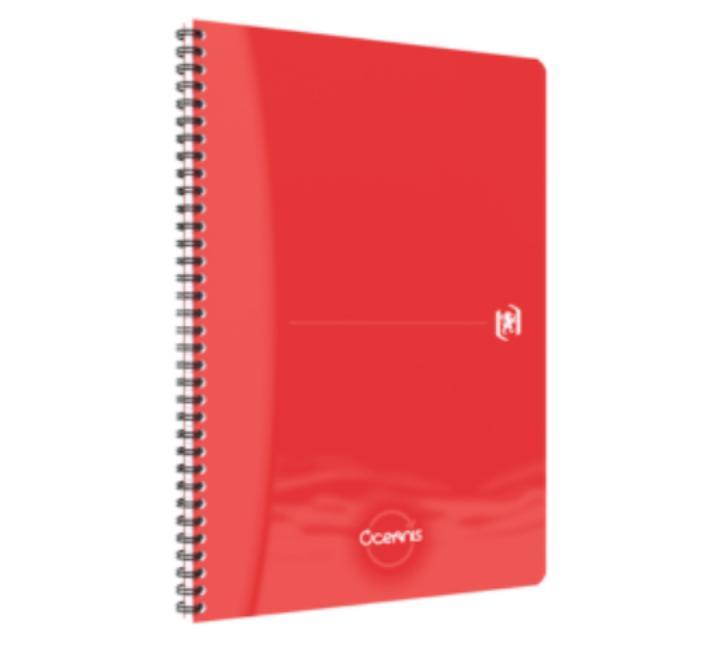 Oxford Office Oceanis A4-es jegyzetfüzet, 90 oldal, 90 g/m²-es optikai papír, kockás, különböző színekben