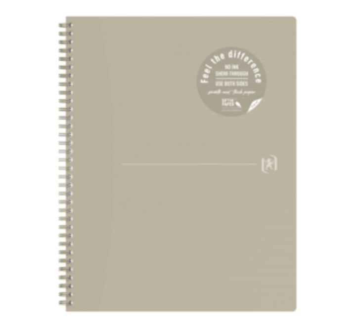 Oxford Origins A4+ füzet, 70 oldal, 90 g/m²-es optikai papír, kockás, bézs