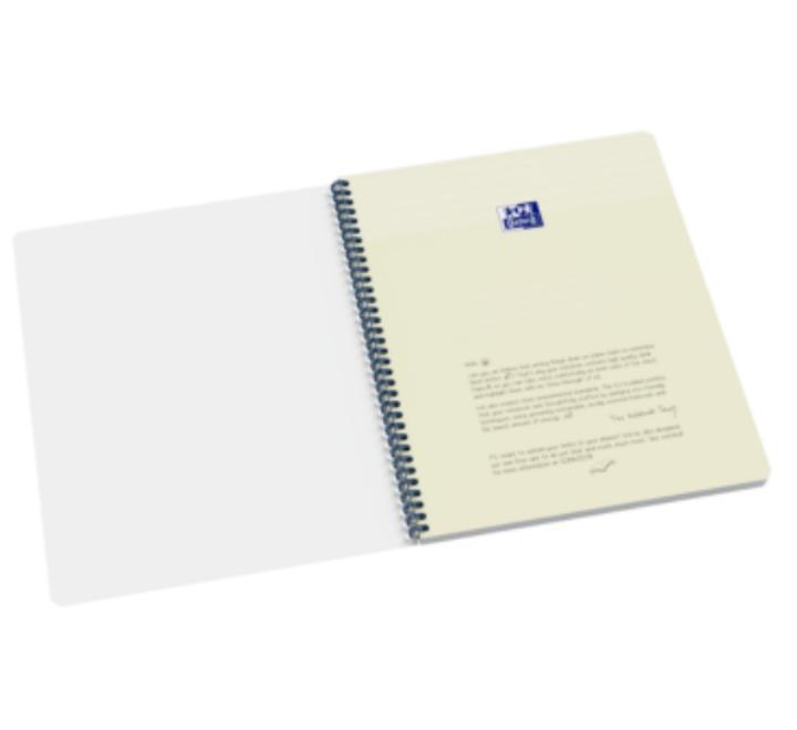 Oxford Origins A4+ füzet, 70 oldal, 90 g/m²-es optikai papír, kockás, sötétkék