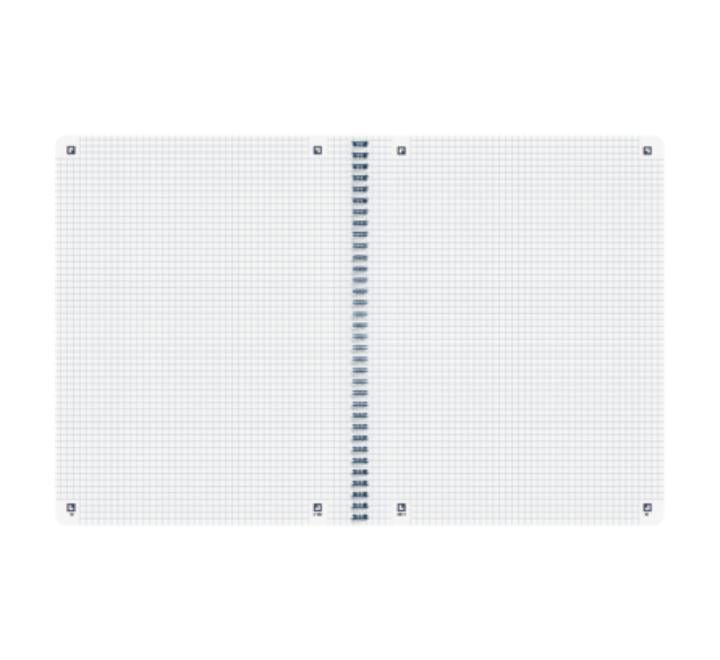 Oxford Origins A4+ füzet, 70 oldal, 90 g/m²-es optikai papír, kockás, sötétkék