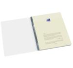 Oxford Origins A4+ füzet, 70 oldal, 90 g/m²-es optikai papír, kockás, sötétkék