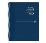 Oxford Origins A4+ füzet, 70 oldal, 90 g/m²-es optikai papír, kockás, sötétkék