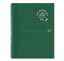 Oxford Origins A4+ füzet, 70 oldal, 90 g/m²-es optikai papír, kockás, zöld