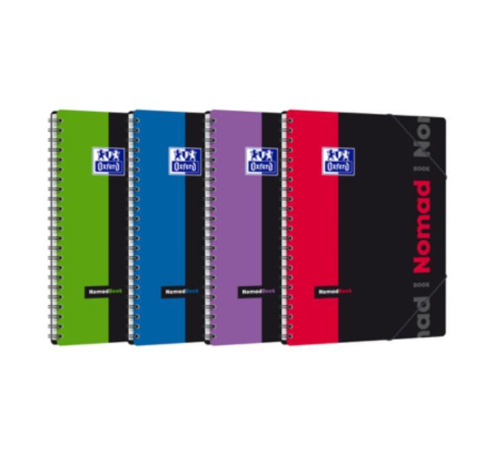 Oxford Students Nomatbook A4+ füzet, 80 lap, 90 g/m²-es optikai papír, kockás, különböző színekben