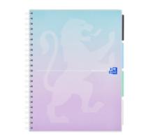 Oxford Project Book szervezőfüzet, A4-es, 80 oldal, 90 g/m²-es optikai papír, kockás, különböző színekben