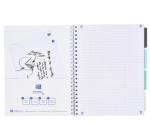 Oxford Project Book szervezőfüzet, A4-es, 80 oldal, 90 g/m²-es optikai papír, kockás, különböző színekben