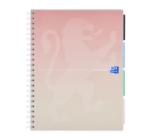 Oxford Project Book szervezőfüzet, A4-es, 80 oldal, 90 g/m²-es optikai papír, kockás, különböző színekben