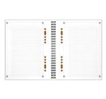 Agenda organizator Oxford international notebook A5+ 80F, spira dubla gri