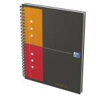 Agenda organizator Oxford international notebook A5+ 80F, spira dubla gri