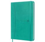 Caiet premium cu elastic Oxford signatura A5 104f, punctat, turcoaz