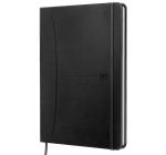 Caiet premium cu elastic Oxford signatura A5 80f, punctat, negru