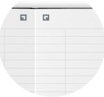 Caiet premium cu elastic Oxford signatura A5 80f, punctat, negru