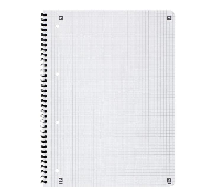 Oxford Touch duo A4+ füzet, 80 lap, írópapír/kockás, kék és aqua