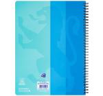 Oxford Touch duo A4+ füzet, 80 lap, írópapír/kockás, kék és aqua